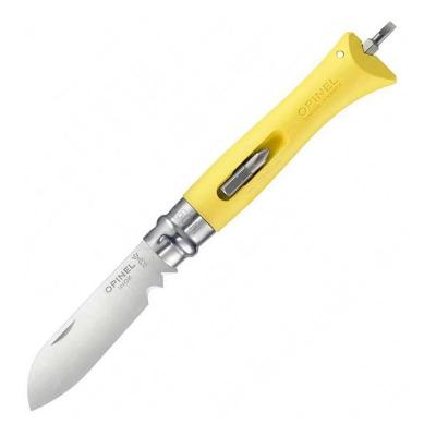 Нож Opinel №09 DIY, нержавеющая сталь, сменные биты, желтый фото 1
