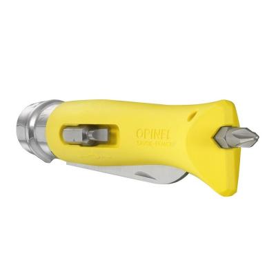 Нож Opinel №09 DIY, нержавеющая сталь, сменные биты, желтый фото 3