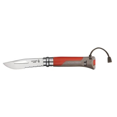 Нож Opinel №8 Outdoor Earth, красный фото 2