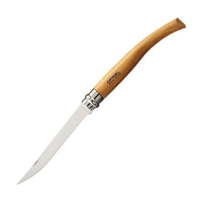 Нож филейный Opinel №10, нержавеющая сталь, рукоять из дерева бука фото 1