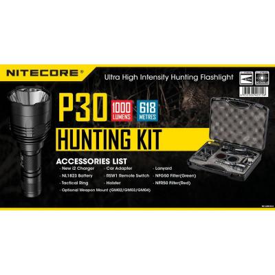 Комплект для охоты Nitecore P30 Hunting Kit Cree XP-L HI V3 фото 1