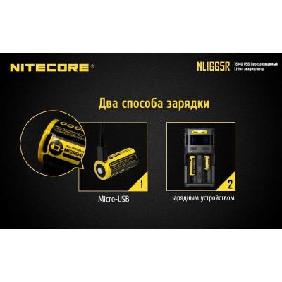 Аккумулятор Nitecore NL1665R 16340/650mAh USB фото 4