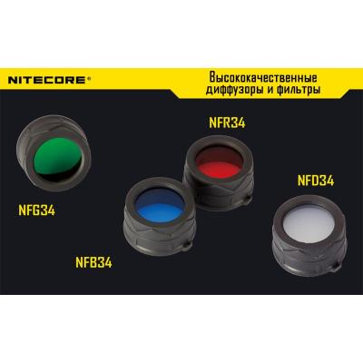 Фильтр Nitecore NF34 (красный, зеленый, синий, матовый) фото 4