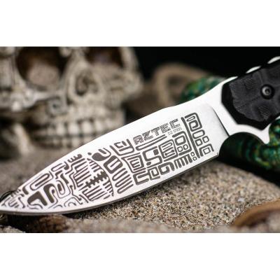 Туристический нож Aztec D2 кожаные ножны фото 3
