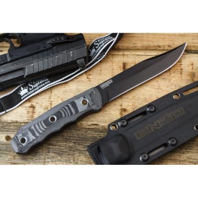 Туристический нож Enzo AUS-8 Black Titanium фото 1