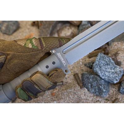 Нож выживания Survivalist Z D2 TacWash Serrated Grey фото 3