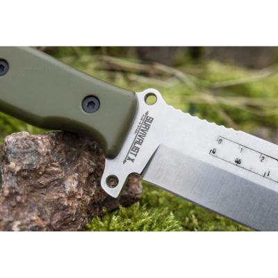 Нож выживания Survivalist X AUS-8 StoneWash Green G10 фото 5