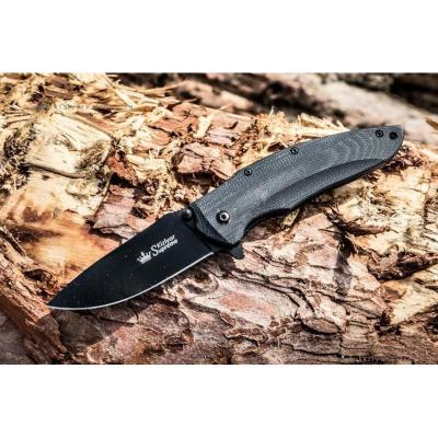 Складной нож Zedd AUS-8 Black Titanium фото 2