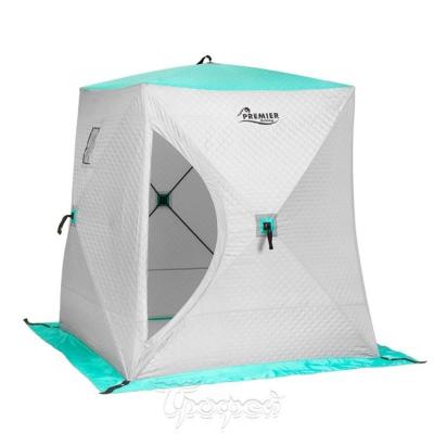 Палатка Helios Premier Комфорт 1,8×1,8 бирюза/серый фото 5