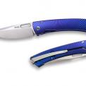Нож LionSteel TiSpine лезвие 85 мм (синий) фото навигации 1