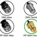 Удлинитель антенны MMCX (кутовий) на RP-SMA (Female) 95мм фото навигации 2