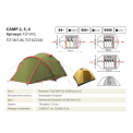 Палатка Tramp Lite Camp 2 зеленый фото навигации 5