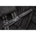 Тактический нож Фельдъегерь AUS-8 Black Titanium Serrated фото навигации 4